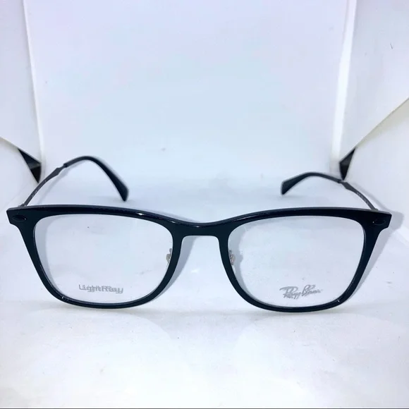 Ray-ban RX7086 Light ray Shiny Black Eyeglasses RX7086 Eyeglasses - Ray-Ban Optical Authorized Retailer  main image 4